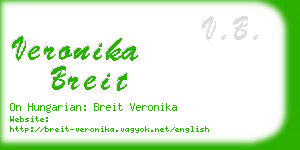 veronika breit business card